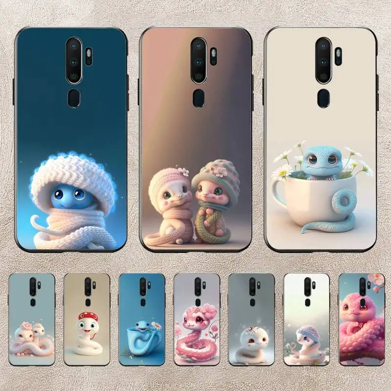 

Snake Cute Cartoon Art Phone Case For Redmi 9A 8A 6A Note 9 8 10 11S 8T Pro K20 K30 K40 Pro PocoF3 Note11 5G Case