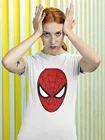 Рубашка Человека-паука Marvel Disney Джерси Футболки Женщина Лето 2022 Маска Печати Мода Смешная Улица Россия Повседневная Oversize Hipster