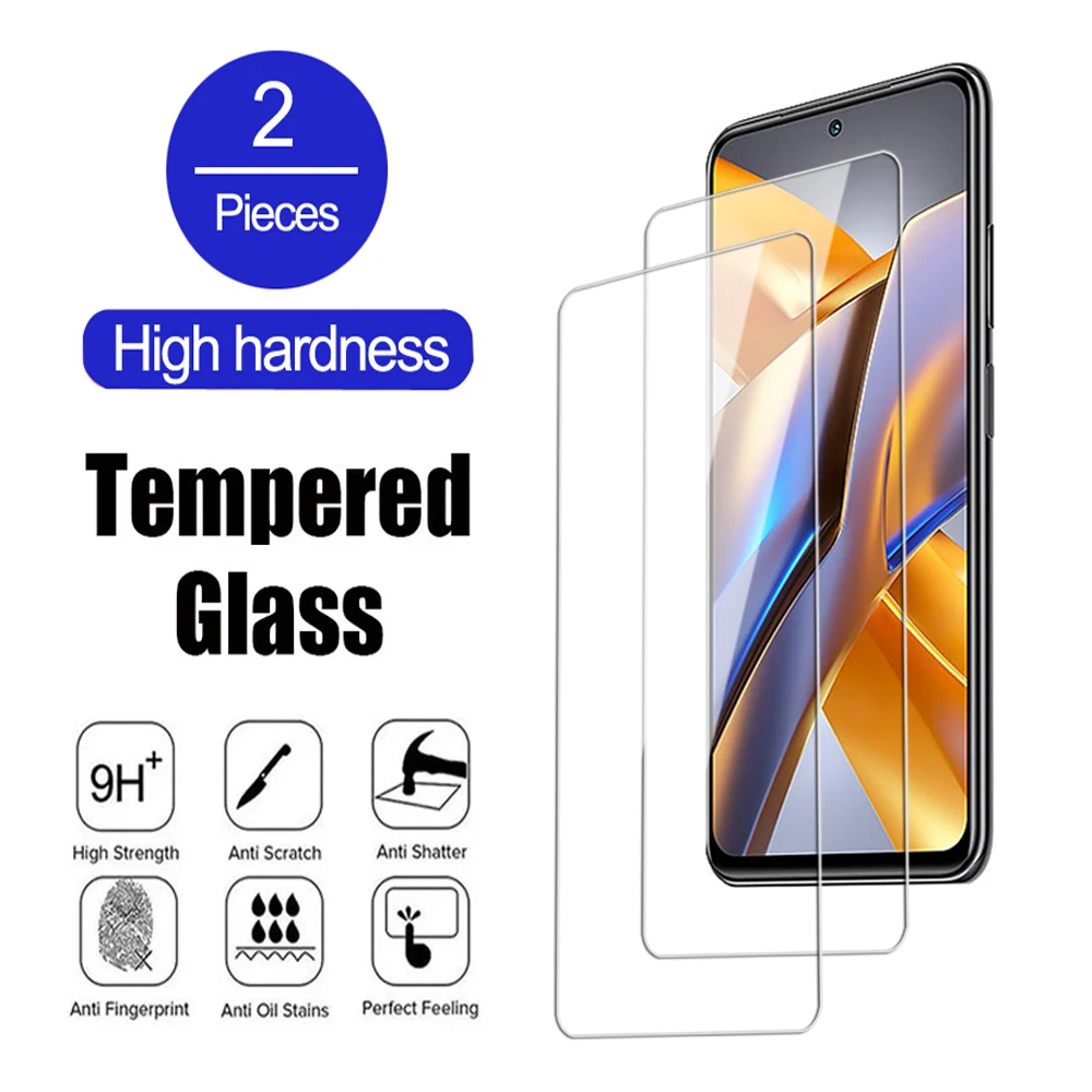 2 шт. прозрачный экран для Xiaomi Mi Poco X3 X4 X5 Pro M3 M4 M5 M6 4G5G закаленное стекло GT NTC M5S
