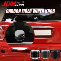 carbon fiber car wiper knob cover universal rear wipers delete hat waterproof tail protective plug cap auto exterior accessories