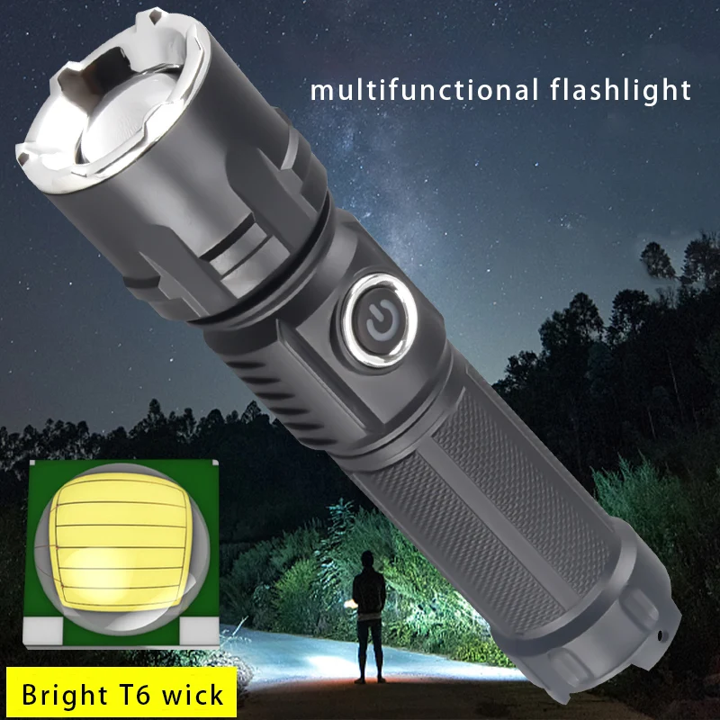 Мощсветильник онасветильник со встроенным литиевым аккумулятором 18650