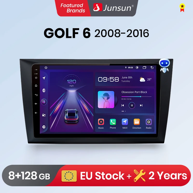 Автомобильная Мультимедийная система Junsun V1pro автомагнитола 2 din на Android с