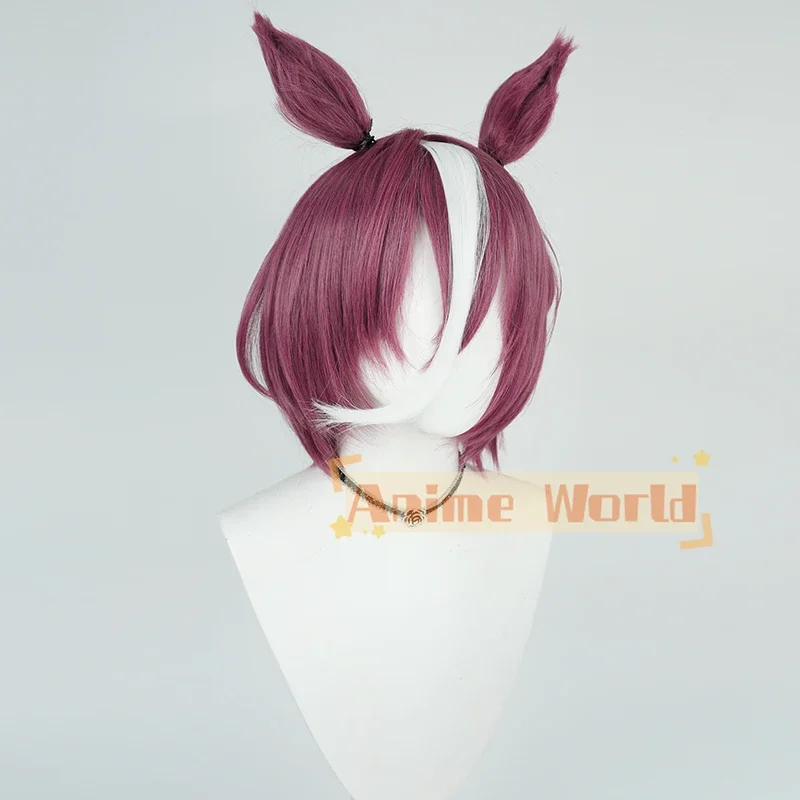 Фото Костюм для косплея Uma Musume Pretty Derby: парик, уши, хвост Танино Гимлет, для Хэллоуина, из термостойкого синтетического волокна №3