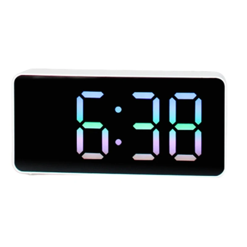 Auto Dimmer Easy Snooze And Makeup Mirror Alarms Timer Usb C