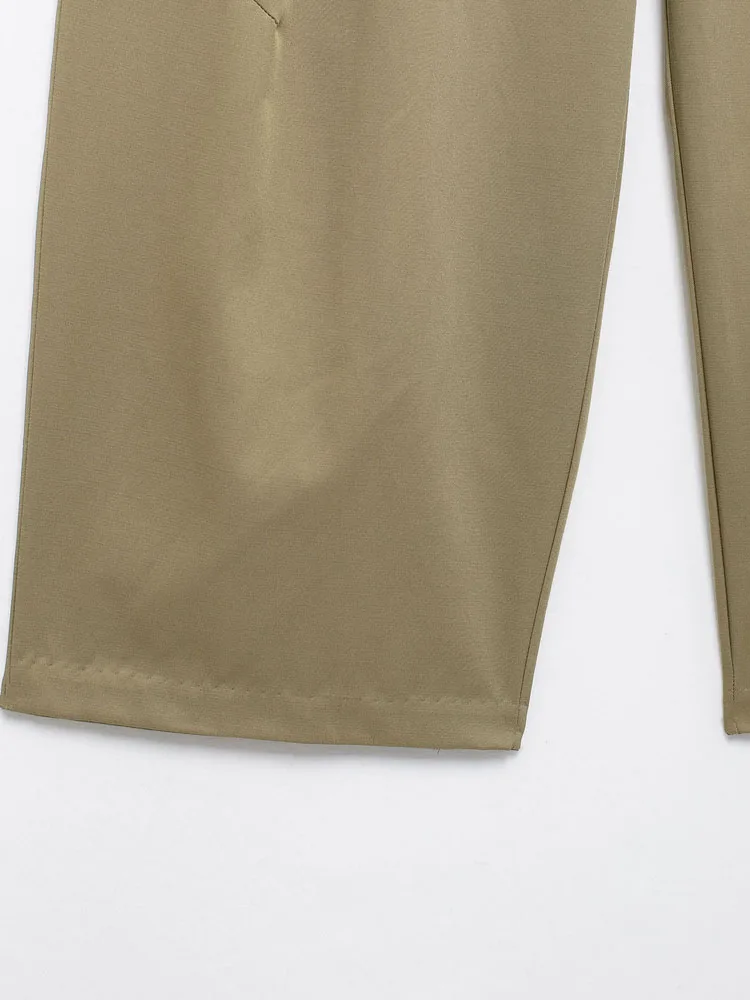 Женский комплект из двух предметов KAOPU ZA куртка с высоким воротником и накладными