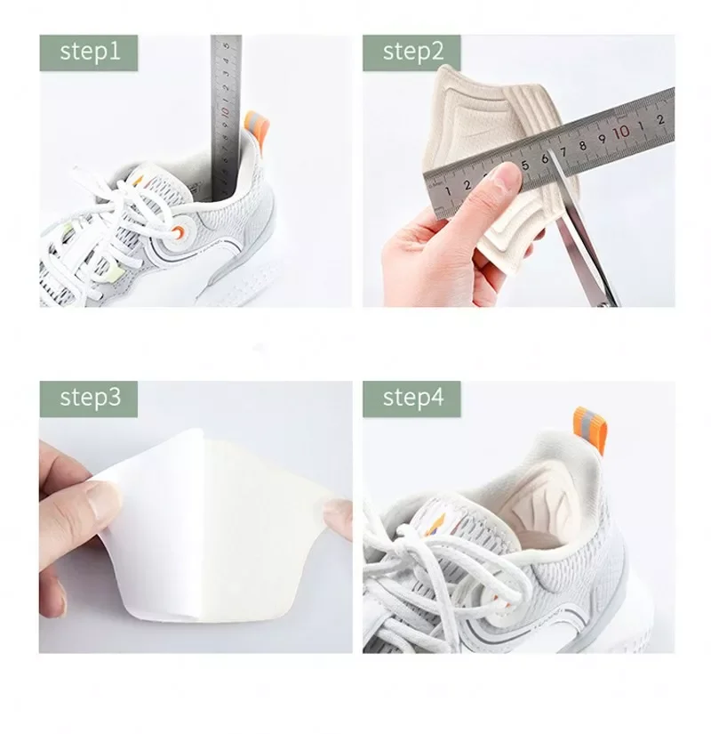 1Pair Shoe Pads High Heel ankle Antiwear Cushion Sports Shoes Pad Feet Insert Insoles Heel Protector Adhesive Insole Brioche