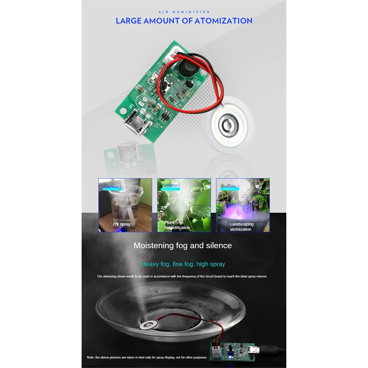 8 шт. ультразвуковой лист увлажнителя 20 мм распылитель мембранная пластина