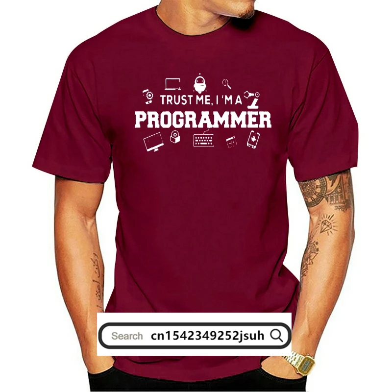 

Trust Me I Am A Programmer Half Sleeve Black T Shirt