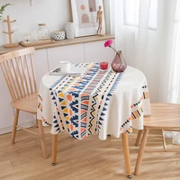 table cloth round tablecloth bohemian linen cotton small wedding table cover elegant tablecloths for dining table home textile