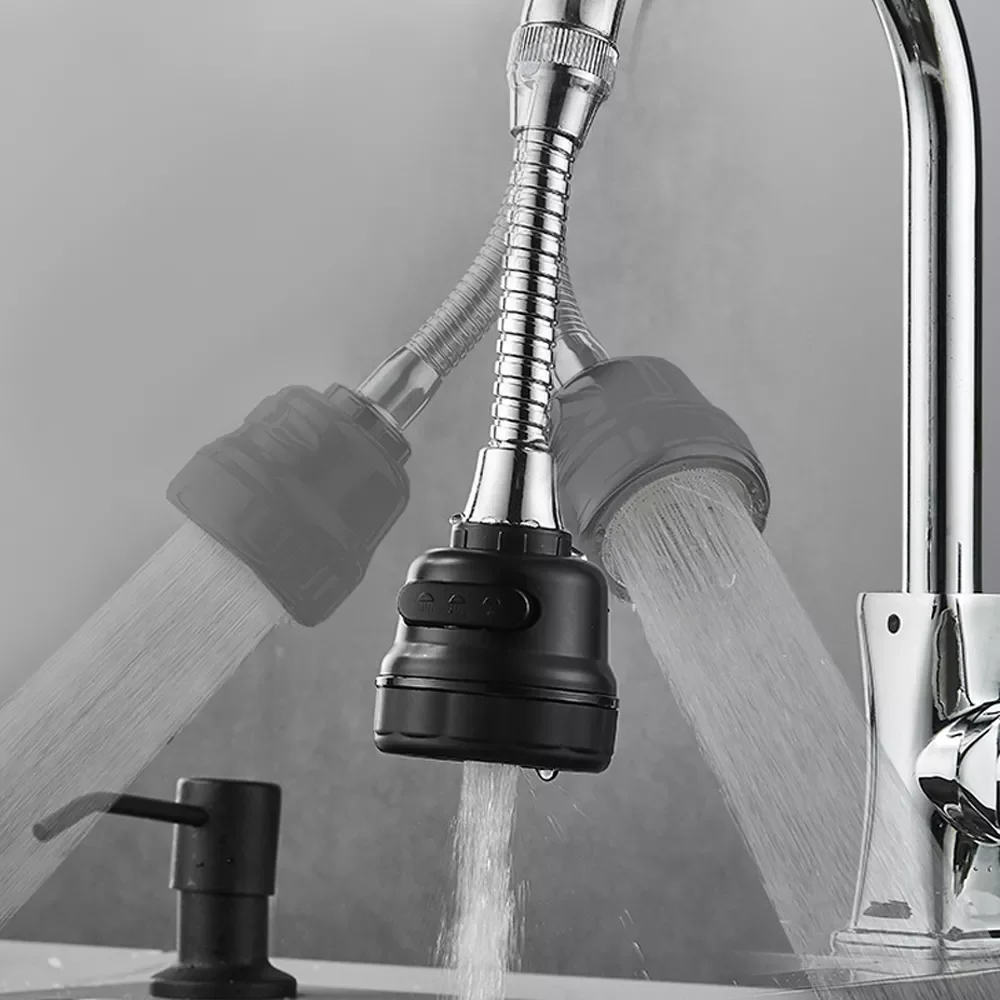 

Kitchen Water Faucet 360 Rotatable Water Tap Head Water Saving Bathroom Faucet Nozzle Adapter Accessories