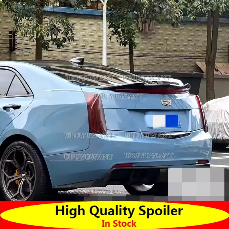 

Carbon Fiber Look ABS Plastic Rear Boot Spoiler For Cadillac ATS Sedan 4 Door 2015 -2019 Rear Trunk Lid Trim Wings Spoiler