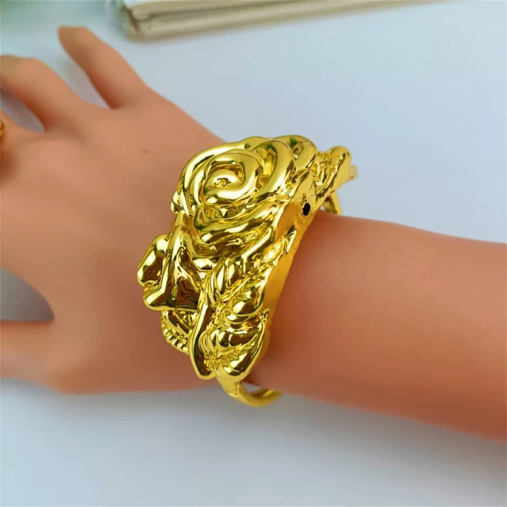 EMMA модное итальянское позолоченное ожерелье с большой подвеской в форме цветка