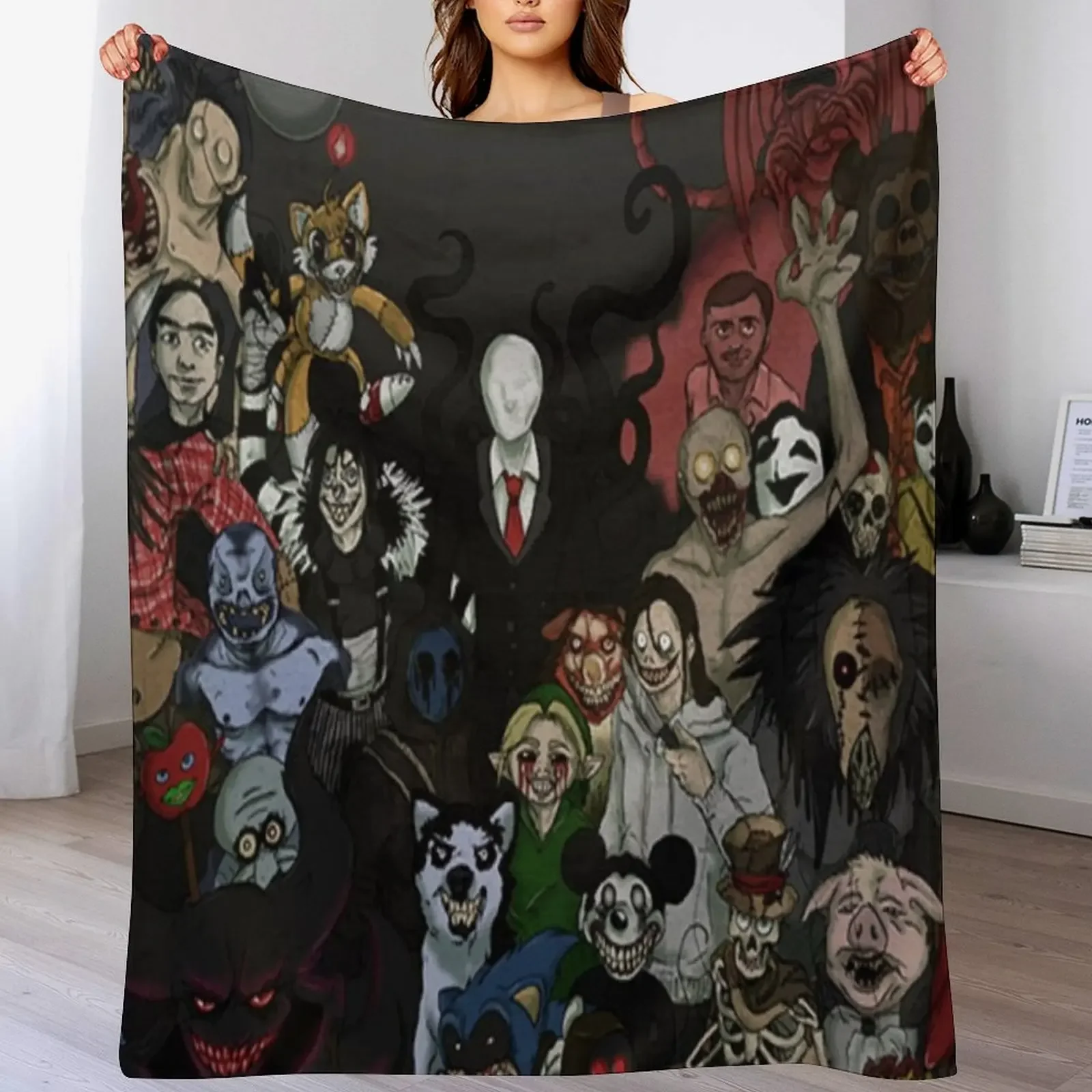 Creepypasta Familly Плед Шегги Детские Полярные Одеяла