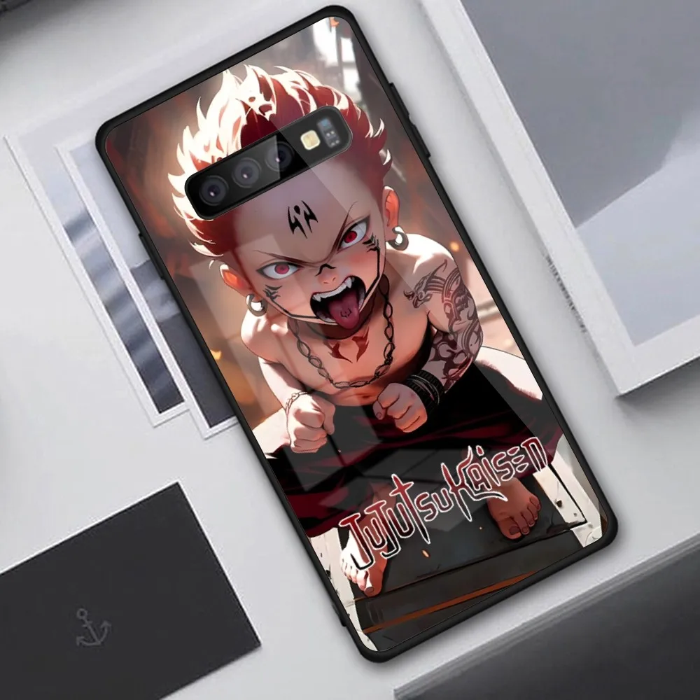 Мобильный телефон JJK Ryomen Sukuna модель Samsung S24 S23 S22 S21 Pro Ultra A13 A33 A53 NOTE 20 PC стеклянный