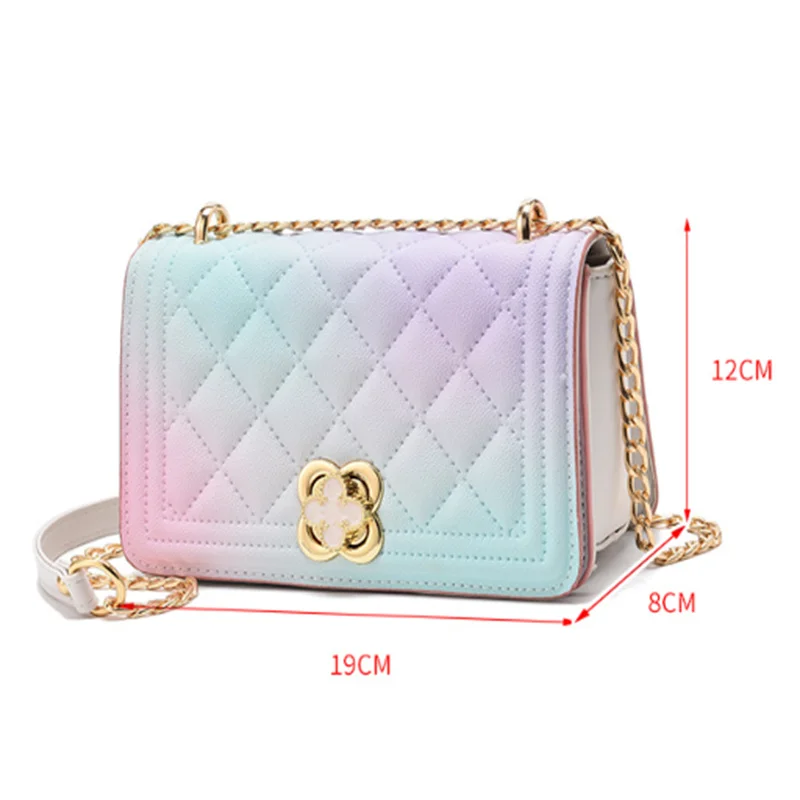 Women Fashion Luggage & Bags Handbags Shoulder Bolsos  for Women 2023 New Hombus Chain Bag Simple Temperament Casual Square PU