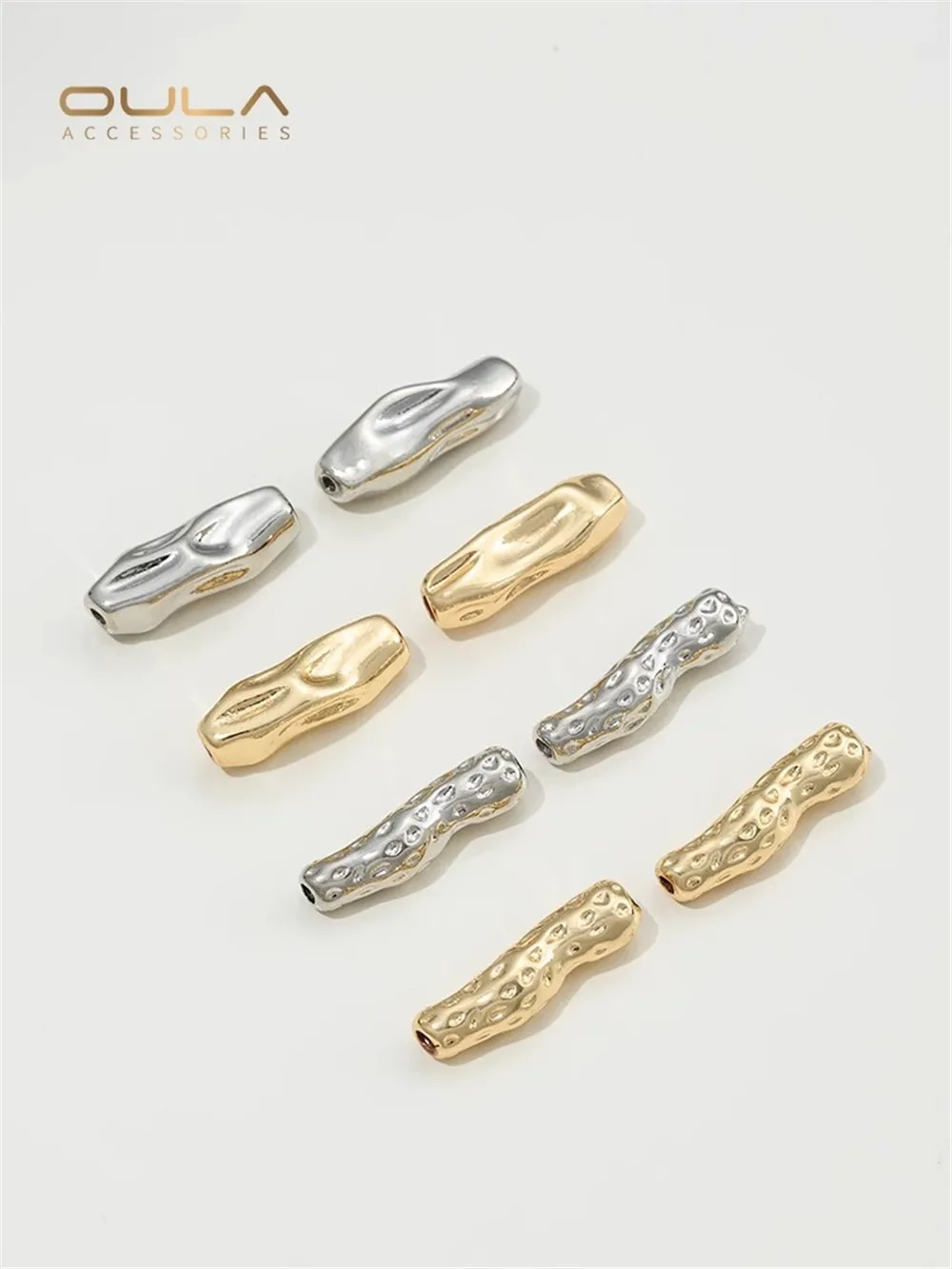 Длинная полоска имитация барокко бусина 14 к позолоченная прямая в форме