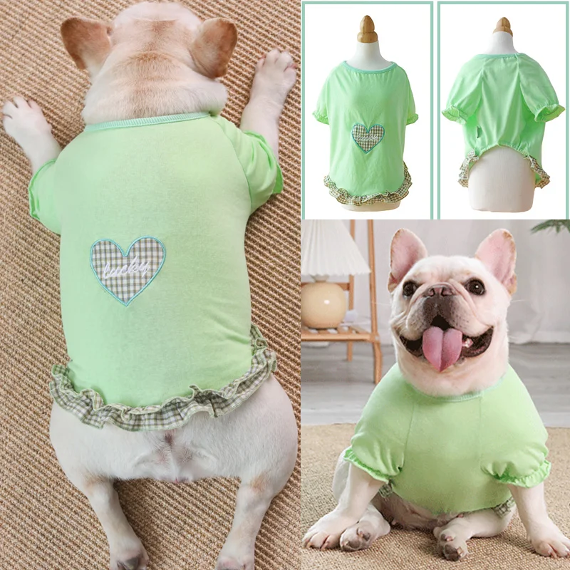 

2022 Dog Clothes Summer Dog Vest Pet Costume Shirt French Bulldog Corgi Pomeranian Teddy Pug Bichon Yorkie Poodle Cat Clothing