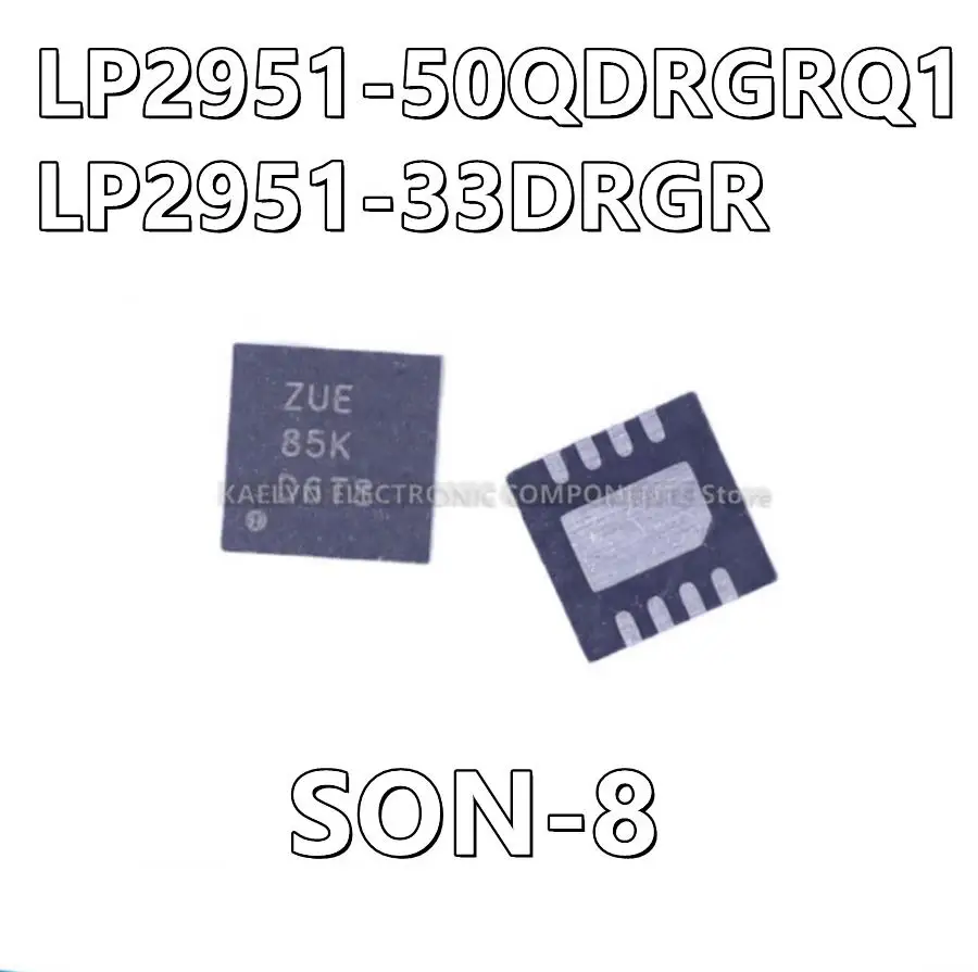 

10Pcs/lot LP2951-50QDRGRQ1 LP2951-50 LP2951-33DRGR LP2951-33 ZUFQ ZUE LDO Voltage Regulators SON-8