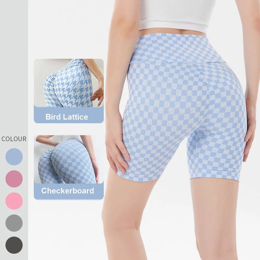 

Sport Shorts Women Gym Fitness Bird Plain High Waist Shorts Seamless Yoga Leggings Running Cycling Short Pants Woman Sportswear