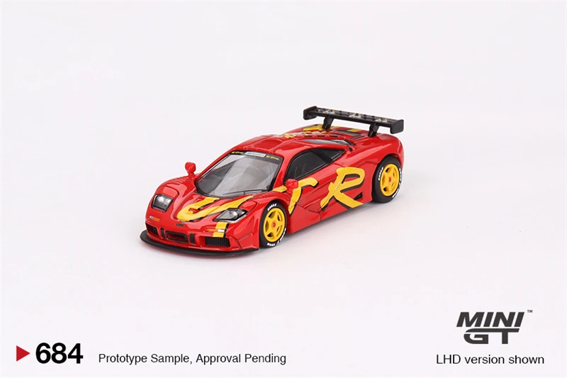 

**Pre-order ** MINI GT 1:64 McLare F1 GTR 1996 Presentation Red Diecast Model Car