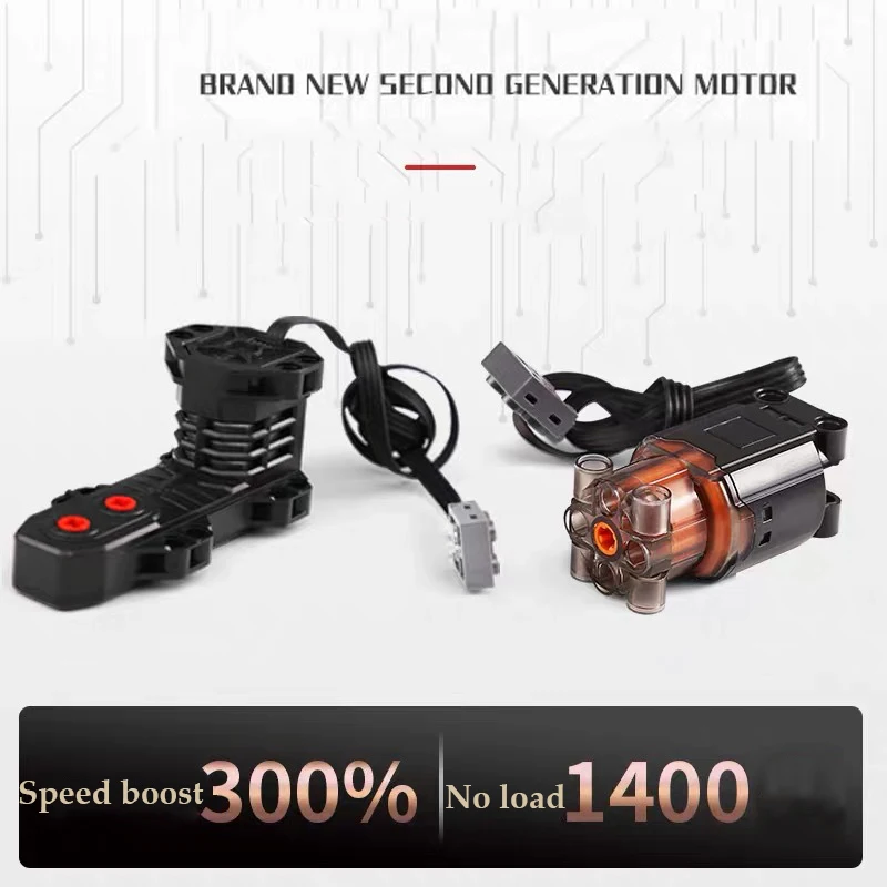 Серводвигатель Mould King PF с черной пантерой средней высоты мотор M/L/XL совместимый