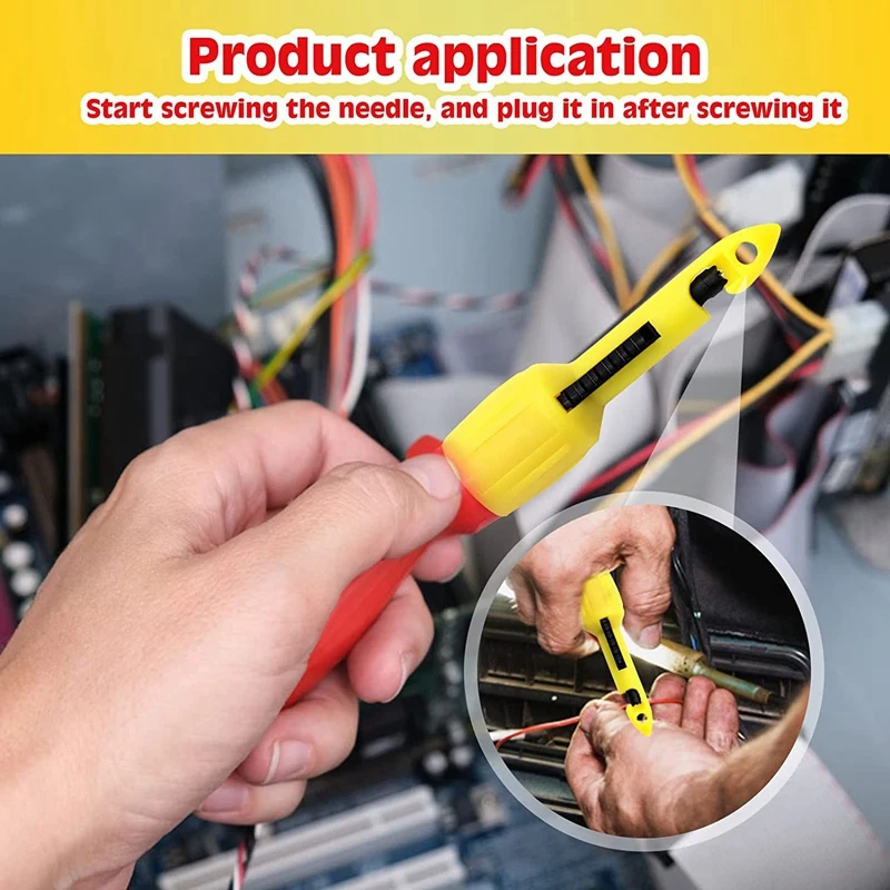 4 шт. зажим для прокалывания изоляции зонд инструменты тестирования обнаружение