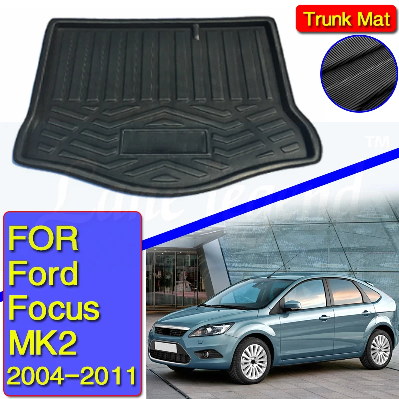 Accessoires Fit Voor Ford Focus MK2 2005 2006 2007 2008 2009 2010 2011 Hatch Boot Mat Kofferbak Liner Cargo floor Tray