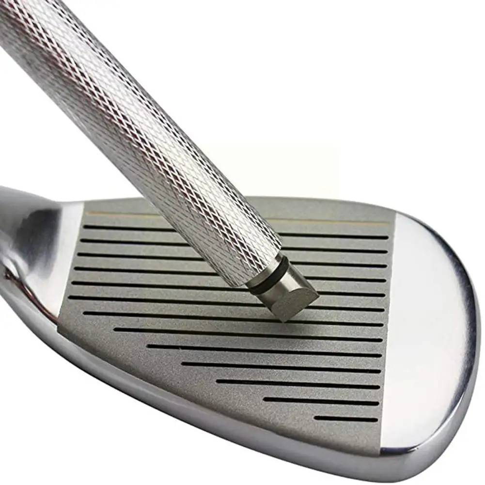 

Golf Wedge Iron Groove Sharpener Club Cleaner Cleaning Tool Golf Square Accessories Cutter Golf Groove Golf Training Tool I M5l6