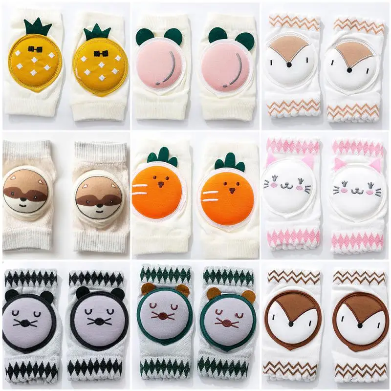 

1 Pair Kids Non Slip Crawling Elbow Infants Toddlers Baby Accessories Smile Knee Pads Protector Safety Kneepad Leg Warmer Socks