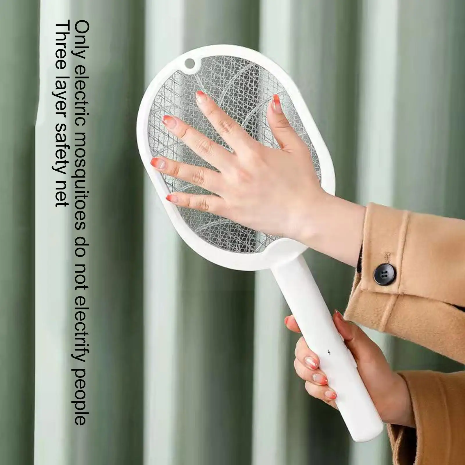 

3500V Electric Mosquito Racket Swatter Zapper USB Rechargeable Insect Kill Swatter Zapper Bug Summer Fly Killer Trap C8V9