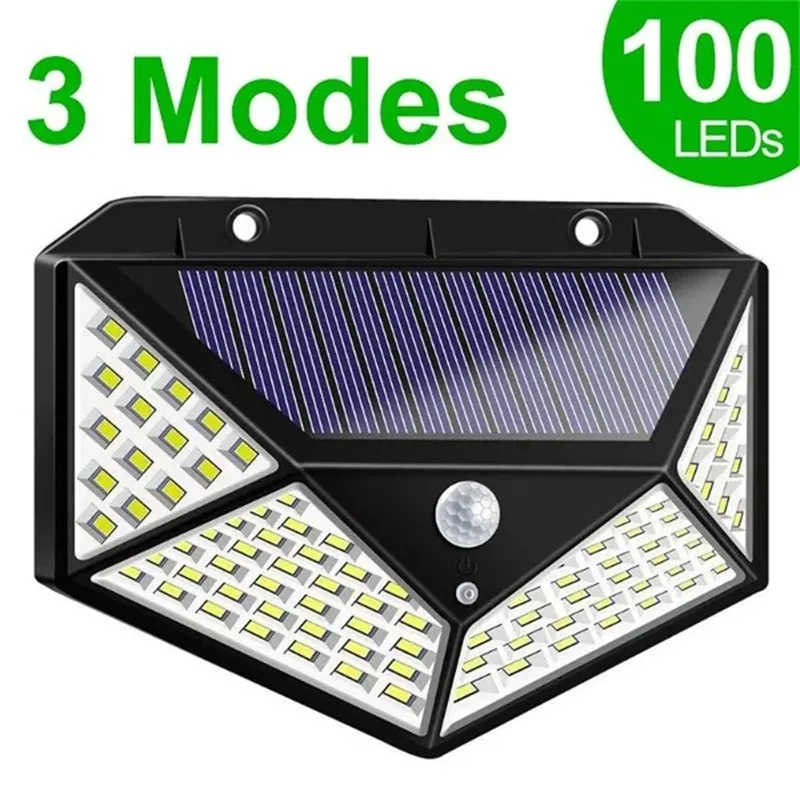 

Солнечные фонари настенные 100/118 LED IP65 с датчиком движения