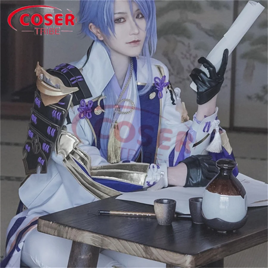 COSER TRIBE Аниме игра Genshin Impact Kamisato Ayato диффузная выставка Хэллоуин Карнавал
