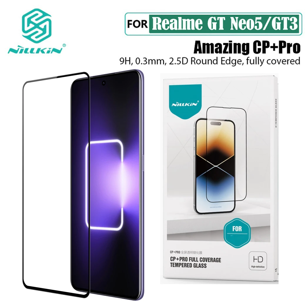 

Nillkin для Realme GT3 GT Neo5 закаленное стекло CP + PRO противовзрывная полная Защита экрана для OPPO Realme GT 3 GT Neo 5 наклейка