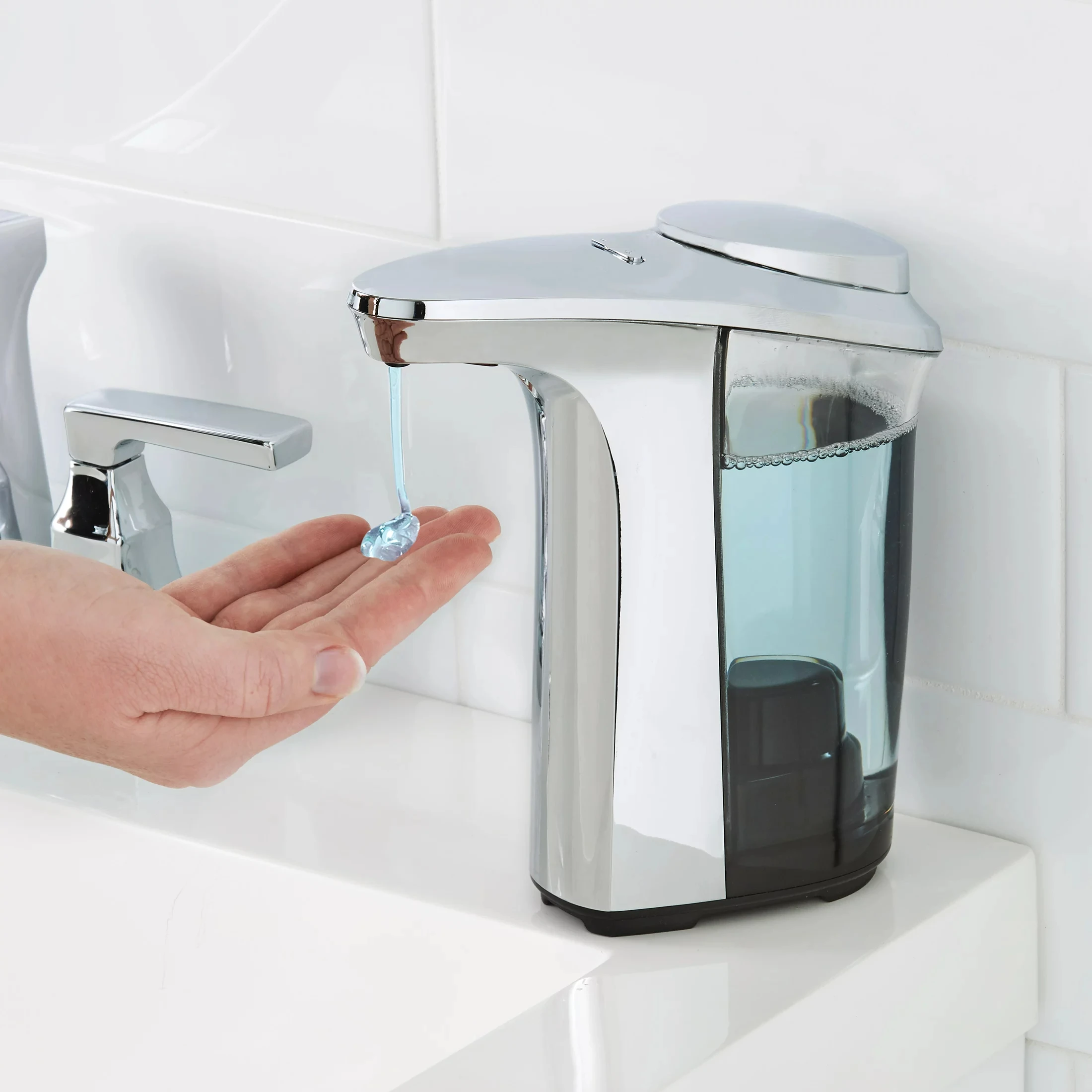 

Free Plastic Liquid Soap and Sanitizer Dispenser with Automatic Sensor