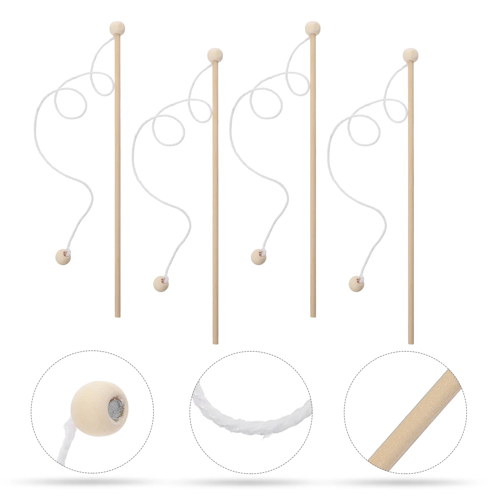 

4 Pcs Kids Magnetic Fishing Pole Kids Fishing Toy Kids Fishing Game Kids Sports Toys Fishing Rod Wooden Kids Fishing Poles