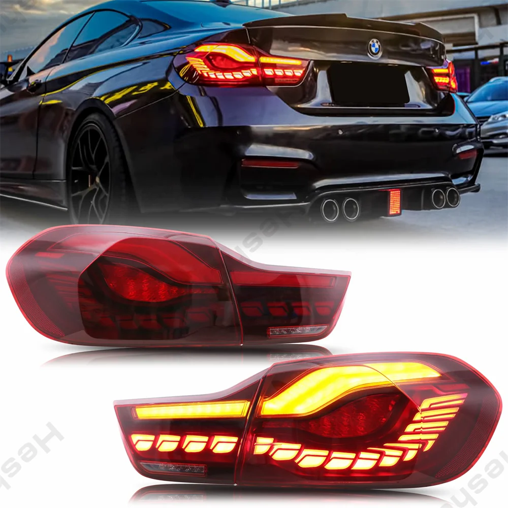 Фото Пара светодиодных задних фонарей для BMW M4 420i 428i 430i 435i 440i 4 серии F32 F82 F33 F83 2014-2020 Задний фонарь OLED Задний указатель поворота №1