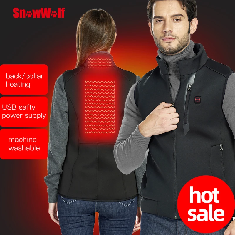 

Snowwolf Heated Vest Men Women Usb Heated Jacket Heating Vest Thermal Clothing Hunting Vest Winter Heating Jacket Heated Vest
