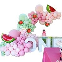 172pcs macaron balloon garland arch kit chain watermelon pink birthday party decorations wedding engagement baby shower kid