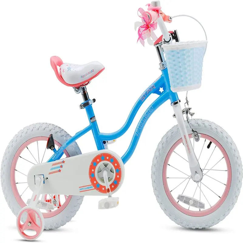 

Free shipping Kids Bike Star Girl 12 In Basket Training Wheels Blue Child's Cycle
