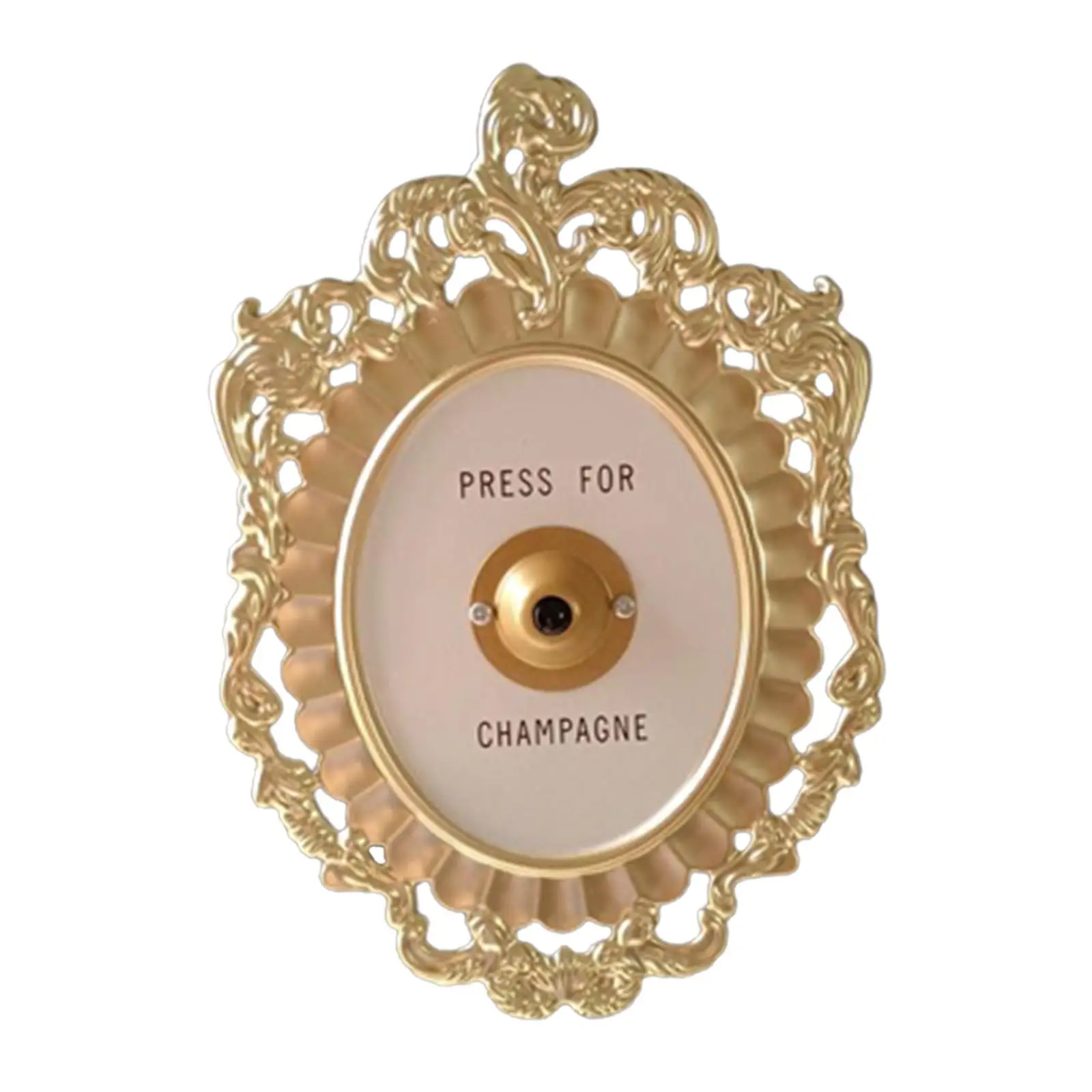 

Металлическая кнопка цвета шампанского, настенный подвесной Колокольчик для рождественской вечеринки, окна дома