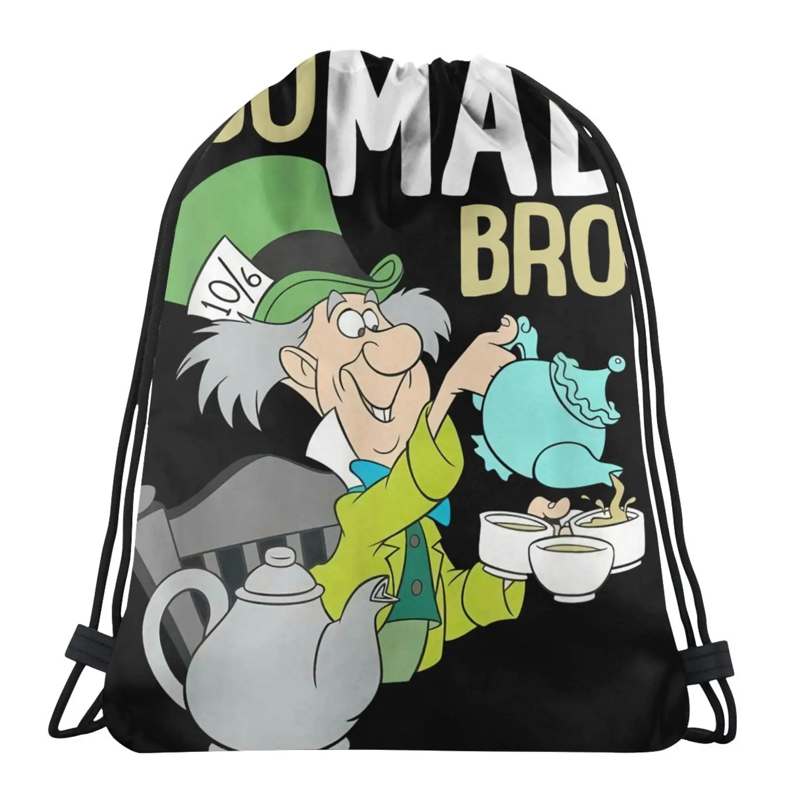 

Alice In Wonderland Mad Hatter U Bag Bag Bag Bag Woman Custom Tote Bag Backpack Sack Woman Pouches Cotton Fabric Bag Bag Women