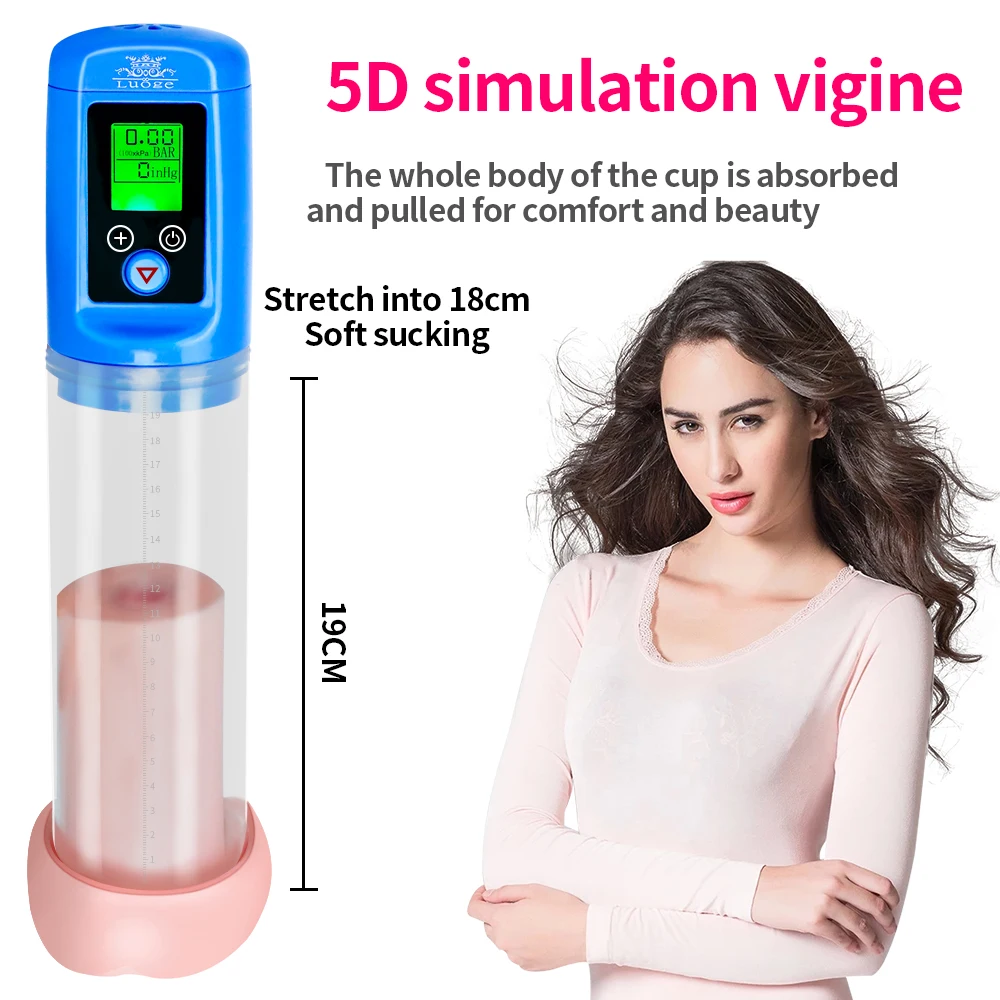 Electric Penis Pump Sex Toys For Men Male Masturbator Enlargement Vacuum Extender Enhancer Penis Trainer Adult Sex Toys