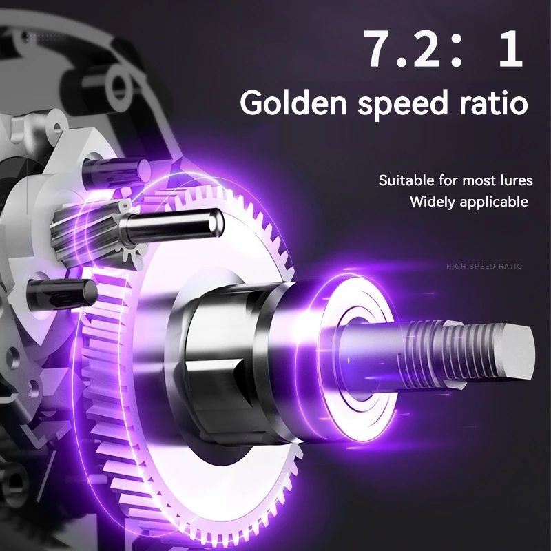 markii Titanium Plated Long Throw Road Water Drop Wheel 7.2:1 Передаточне число Ultra Smooth 8Kg Максимальна