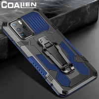 shockproof phone case for huawei p30lite p40pro p40lite e p smart 2021 back clip bracket cover for huawei mate 30 40 30pro 40pro