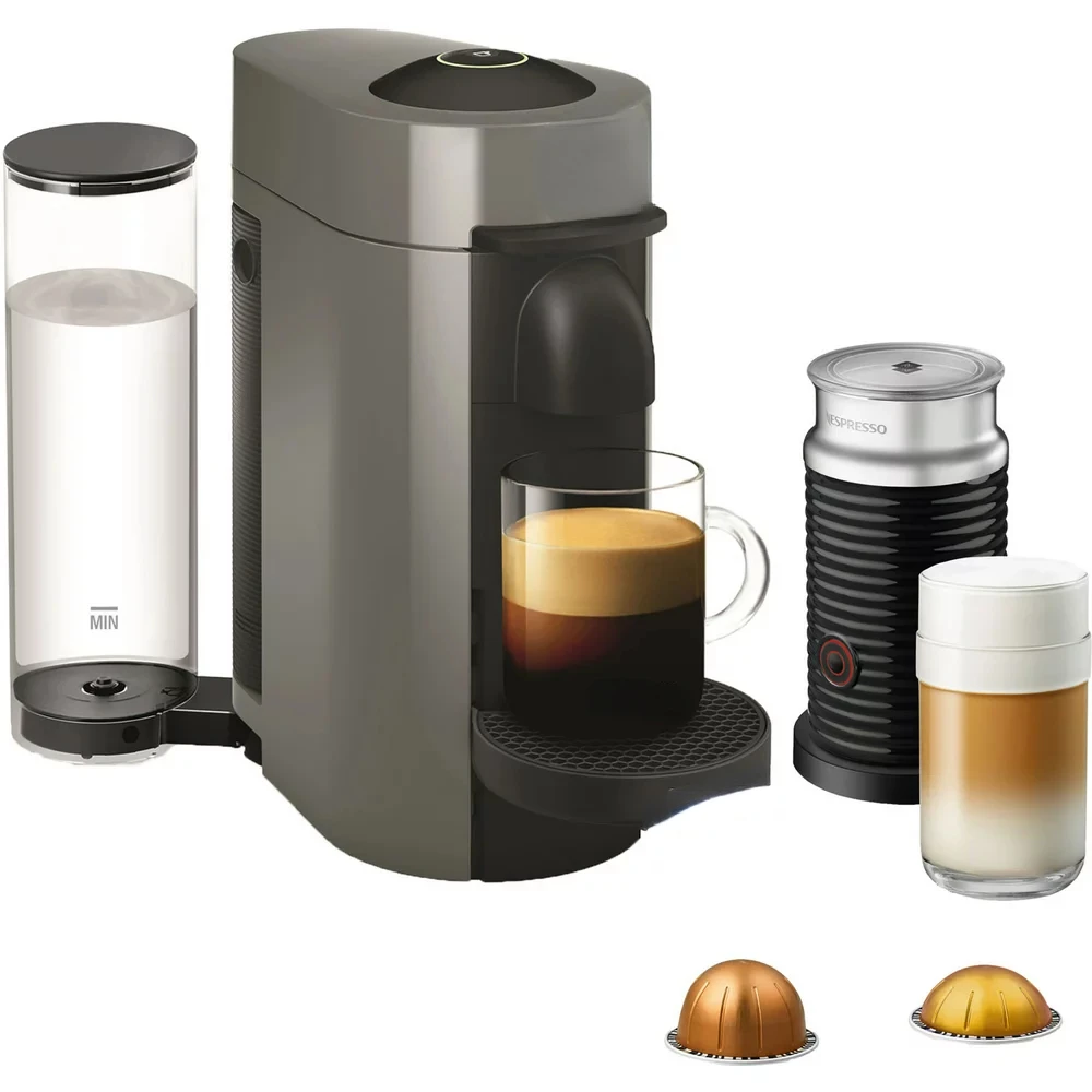 

Coffee and Espresso Maker Bundle with Aeroccino Milk Frothier by , Grey
