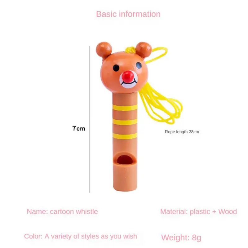 1 ~ 10 шт. разноцветные деревянные мини-свистки для детей