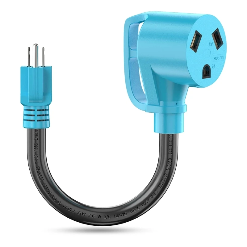 

NEMA 5-15P Male to TT-30R 30A to 110V Power Outlet RV Adapter Cord NEMA 5-15P to NEMA TT-30R Electrical Power Adapter