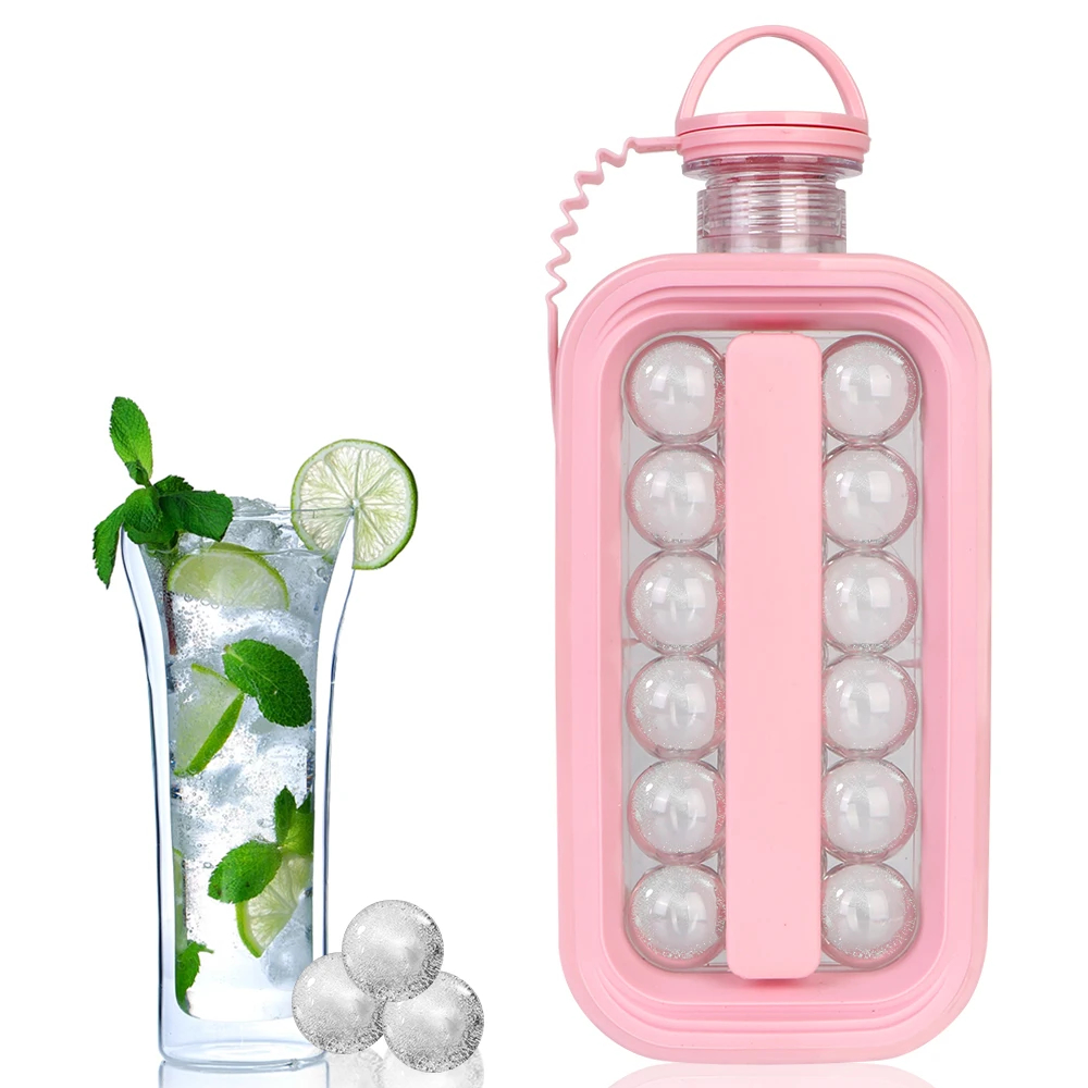 

Ice Hockey Kettle Makes Ice Cubes Portable Ice Maker Bottle Kitchen Tool Ice Ball Maker Creative Ice Cube Mold 17 Pucks