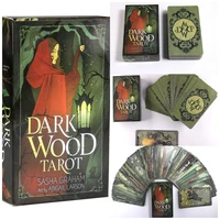 hot selling highdefinition tarot card factory made high quality full english gift party game divination game dark wood tarot