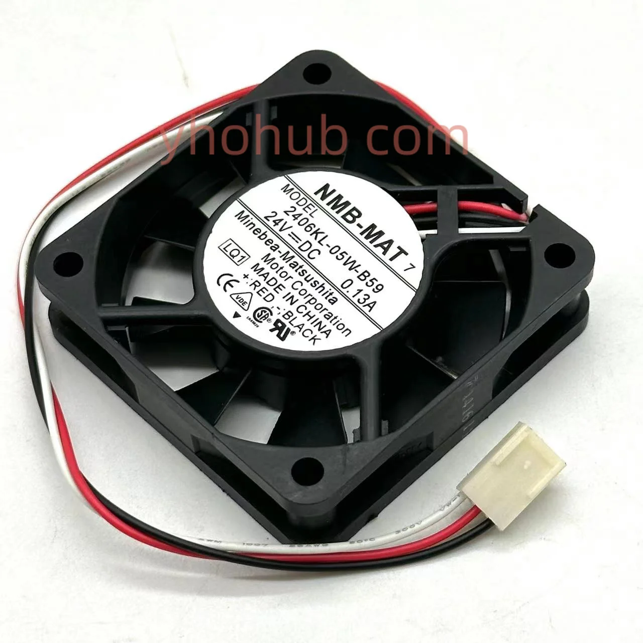 NMB-MAT 2406KL-05W-B59 LQ1 DC 24V 0.13A 60x60x15 мм 3-проводной Вентилятор охлаждения сервера |